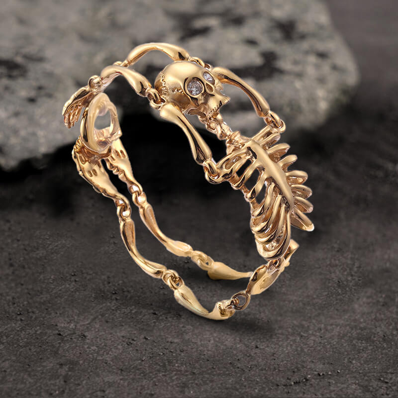Gothic Body Skull Stainless Steel Bracelet