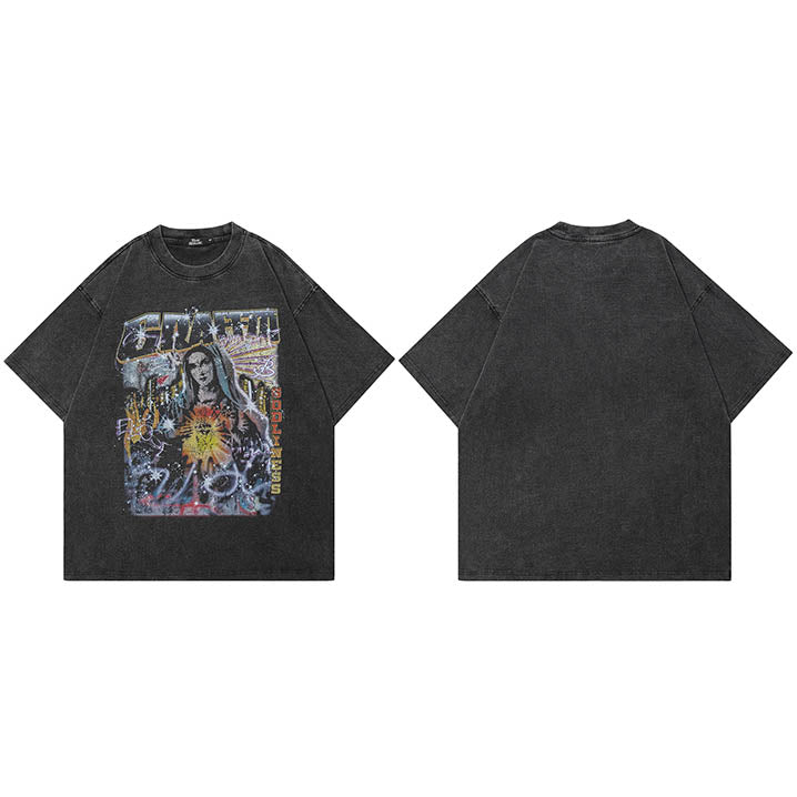 Graffiti Black Y2K Shirt