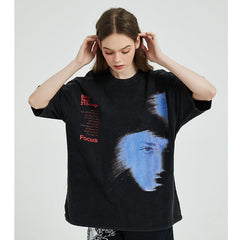 Graphic Black Y2K Tees