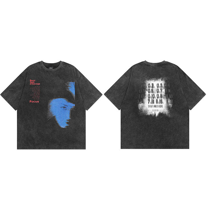 Graphic Black Y2K Tees