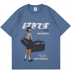 Graphic Y2K Loose Tops Tees