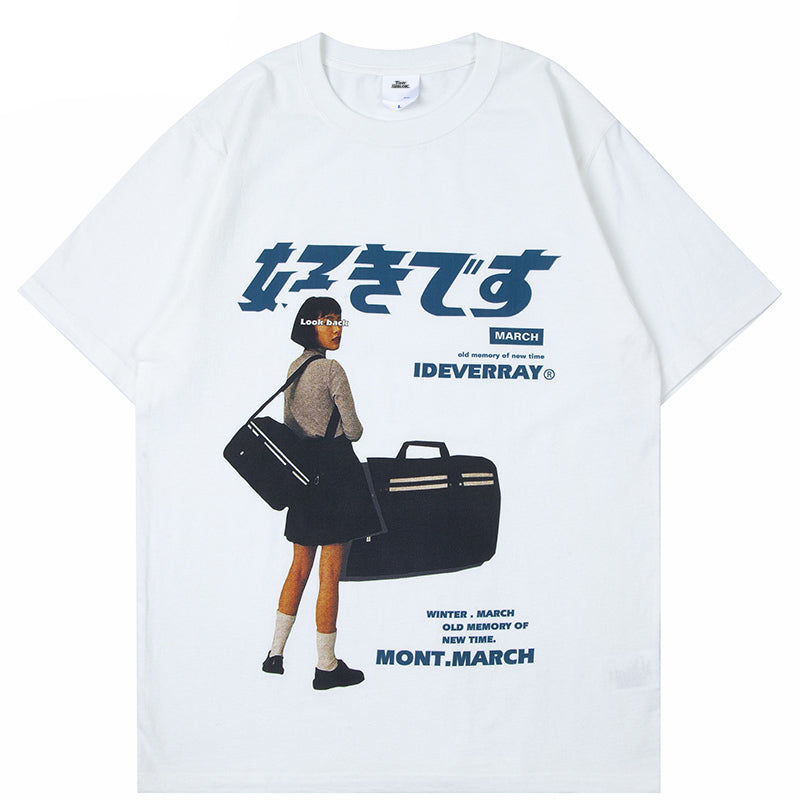 Graphic Y2K Loose Tops Tees