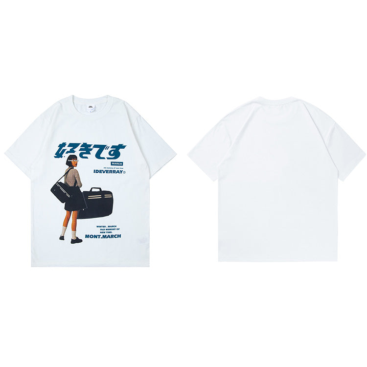 Graphic Y2K Loose Tops Tees