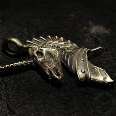 Unicorn Holy Beast Sterling Silver Brass Pendant