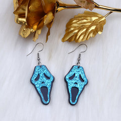 Halloween Grimace Skull Acrylic Earrings