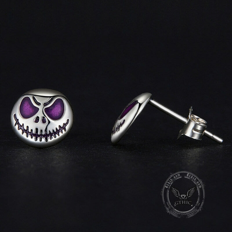 Halloween Luminous Ghost Sterling Silver Stud Earrings