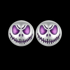 Halloween Luminous Ghost Sterling Silver Stud Earrings