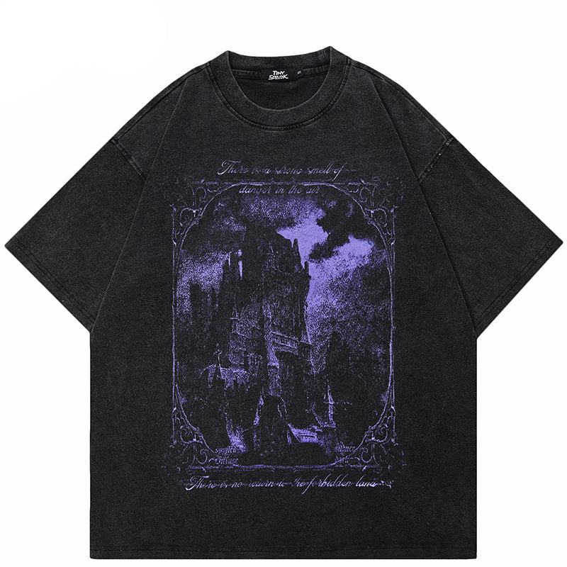 Horror Castle Graphic Y2K Tee