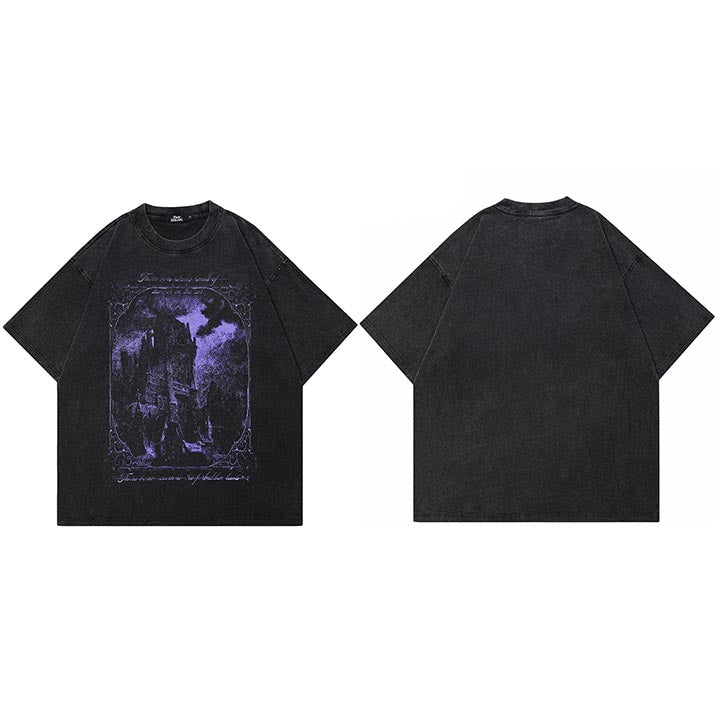 Horror Castle Graphic Y2K Tee