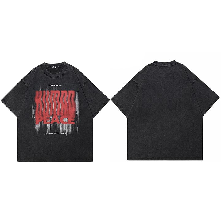 Human Shadow Graphic T Shirts Y2K