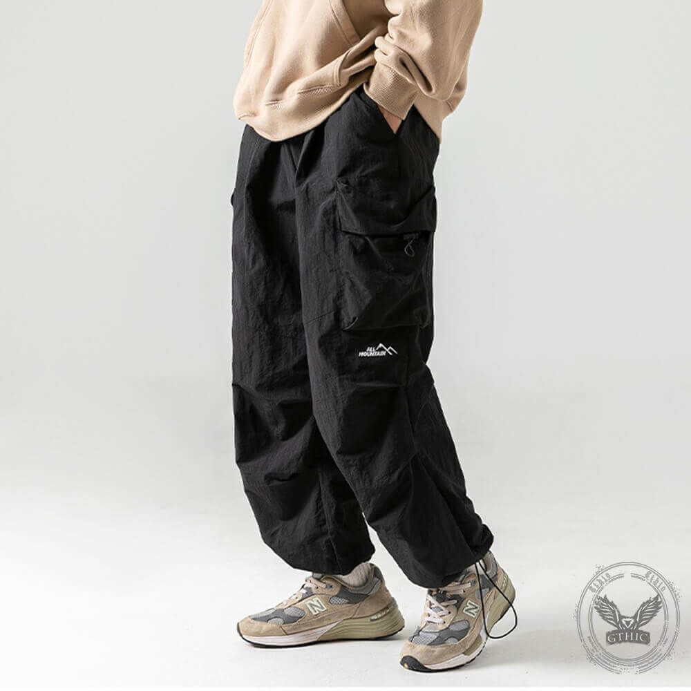 Japanese Casual Waterproof Loose Paratrooper Pants