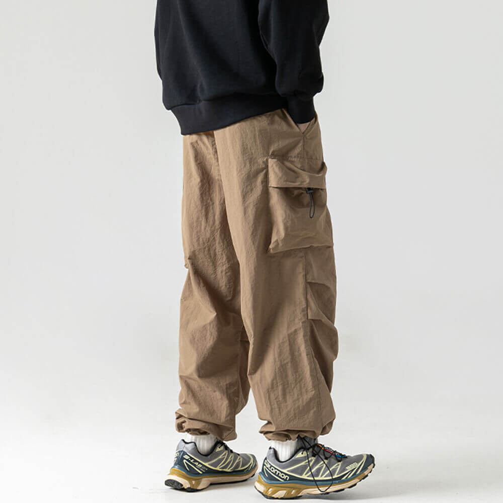 Japanese Casual Waterproof Loose Paratrooper Pants