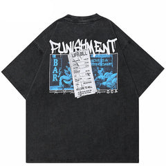 Life Label Graphic T Shirt Y2K