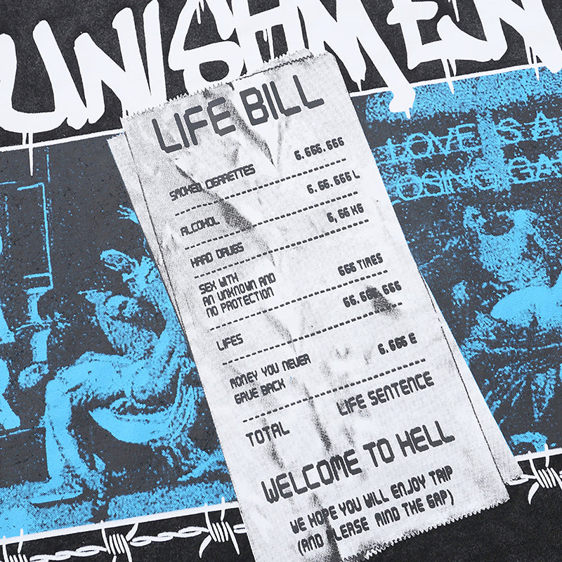 Life Label Graphic T Shirt Y2K