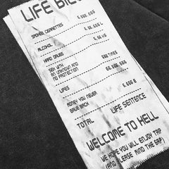Life Label Graphic T Shirt Y2K