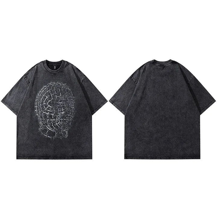 Loose Black Y2K T Shirt