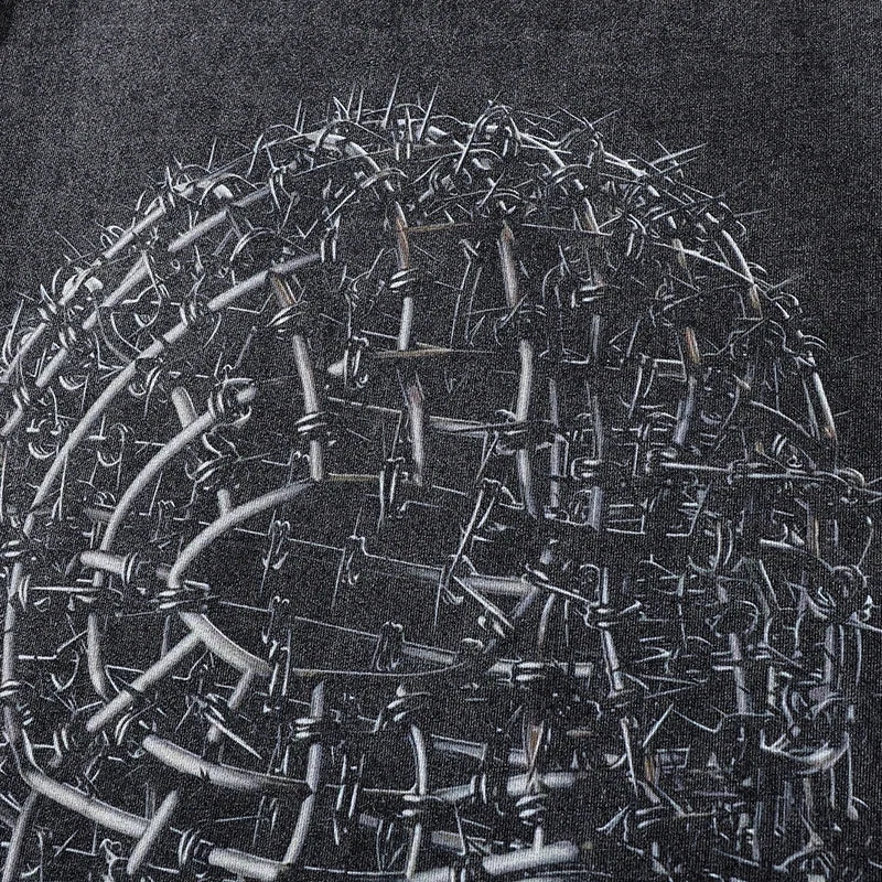 Loose Black Y2K T Shirt
