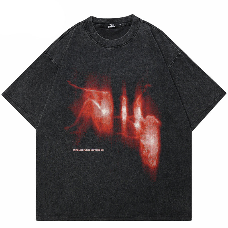 Lost Shadow Graphic T Shirt Y2K