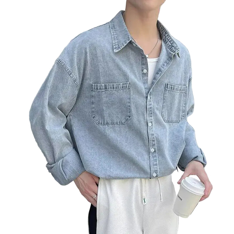 Men's Denim Shirts Y2K