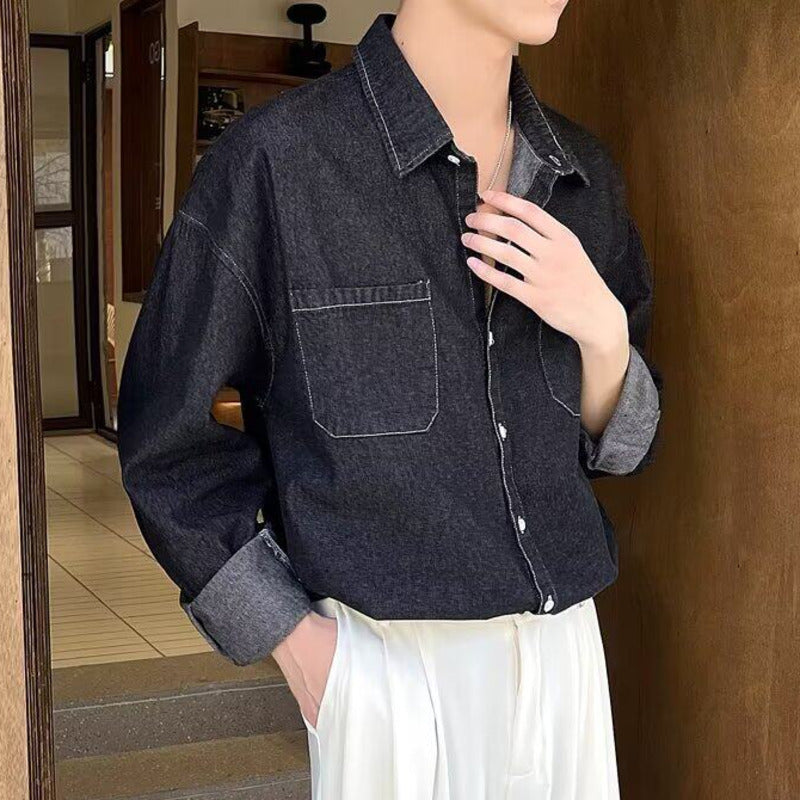 Men's Denim Shirts Y2K
