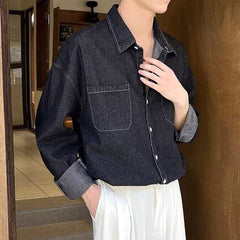 Men's Denim Shirts Y2K