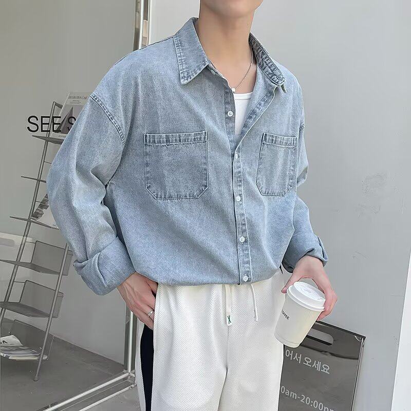 Men's Denim Shirts Y2K