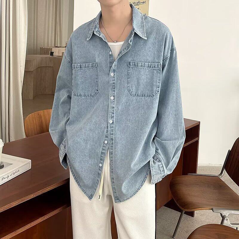 Men's Denim Shirts Y2K