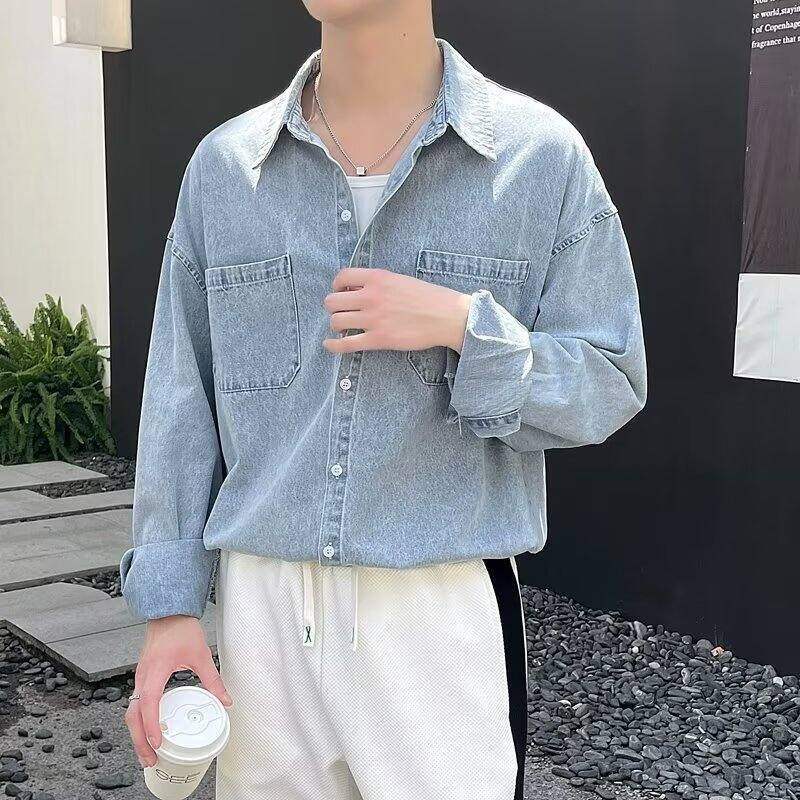 Men's Denim Shirts Y2K