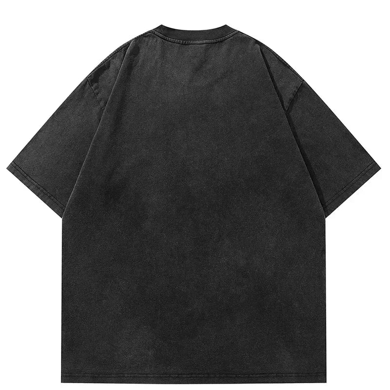 Ninja Graphic Y2K Black Shirts