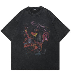 Oversize Graffiti Y2K Shirt