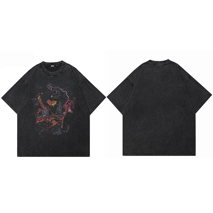 Oversize Graffiti Y2K Shirt