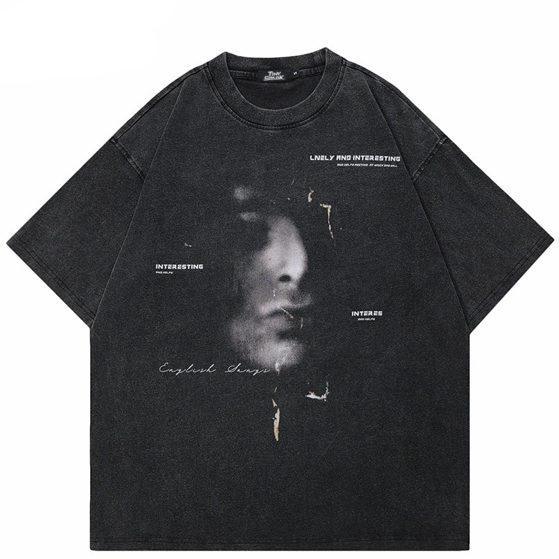 Oversized Aesthetic Y2K Graphic Tee