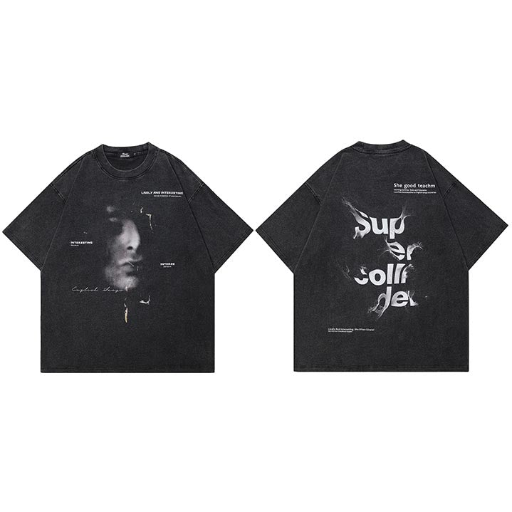 Oversized Aesthetic Y2K Graphic Tee