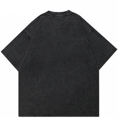 Oversized Black Y2K Shirt