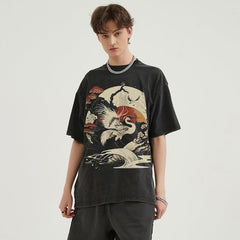 Oversized Black Y2K Shirt