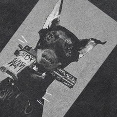 Oversized Dog Graphic T Shirts Y2K