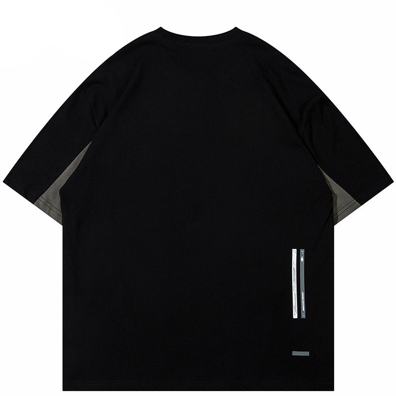 Patchwork Mens Y2K Shirts