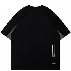 Patchwork Mens Y2K Shirts