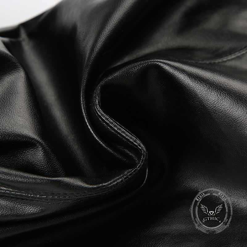 Punk Lace Stitching Button Design Low Waist Pants