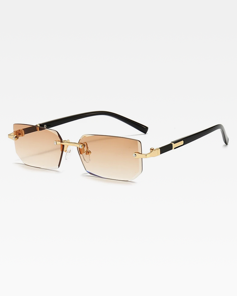 Rimless Rectangle Sunglasses