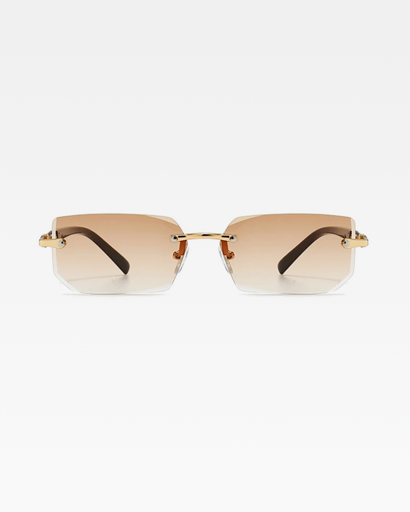 Rimless Rectangle Sunglasses