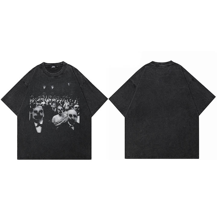 Scary Zombie Graphic Y2K Tees
