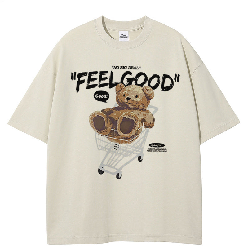 Shopping Cart Print Y2K Tee