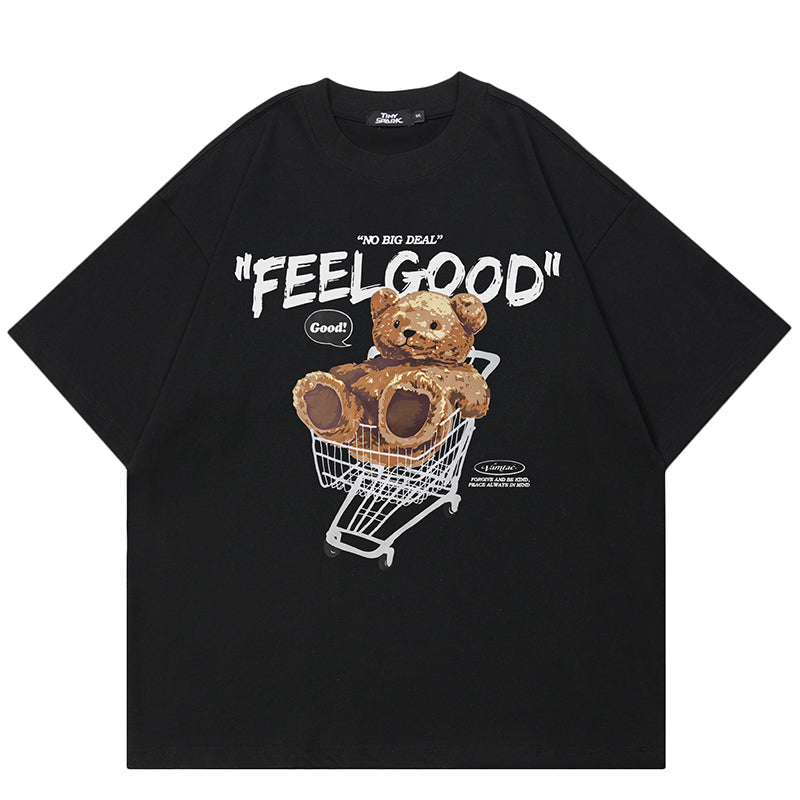 Shopping Cart Print Y2K Tee
