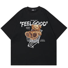 Shopping Cart Print Y2K Tee