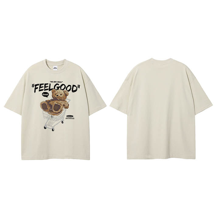 Shopping Cart Print Y2K Tee