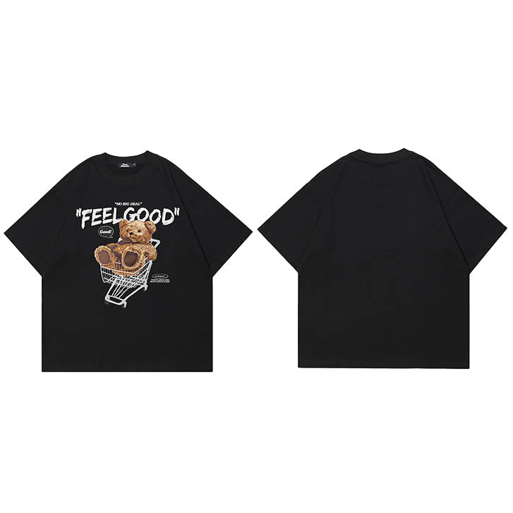 Shopping Cart Print Y2K Tee
