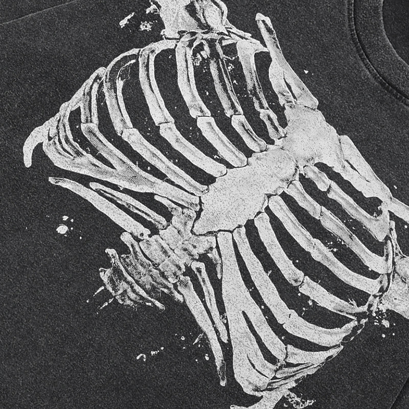 Skeleton Graphic Y2K T Shirt