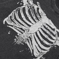 Skeleton Graphic Y2K T Shirt