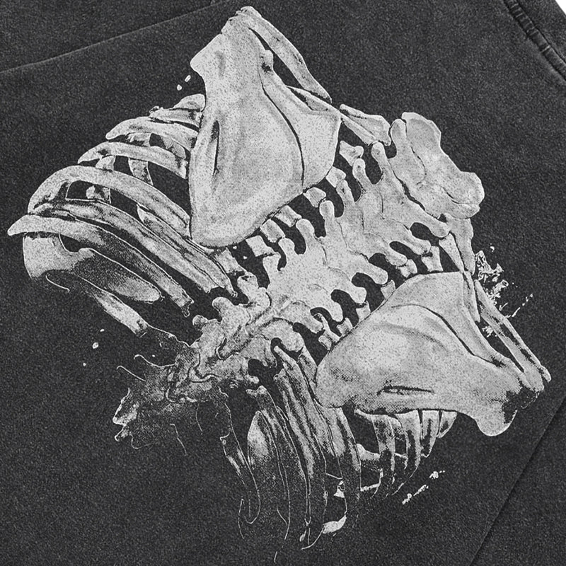 Skeleton Graphic Y2K T Shirt
